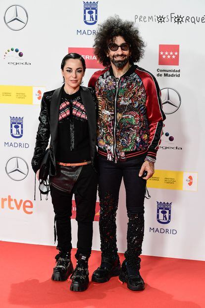 La pareja formada por la directora de cine Nata Moreno y el violinista Ara Malikian.