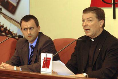 Martínez Camino y Jiménez, hoy en la rueda de prensa.