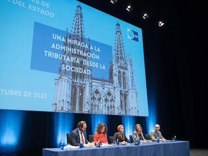 Congreso de los inspectores de Hacienda, este viernes en Burgos.