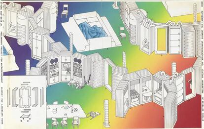Preliminary Project for Microenvironment, Element for Landscape Home
(c.1971)