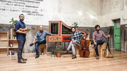 El grupo Concerto 1700, que actuará en el castillo de Manzanares El Real el próximo viernes.