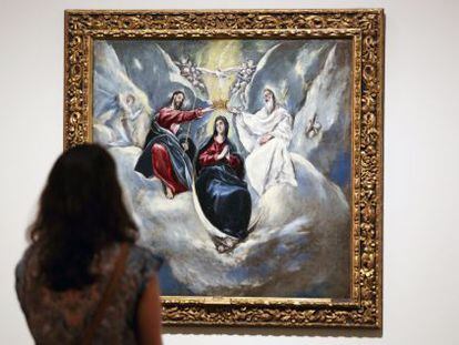 &#039;La coronaci&oacute;n de la Virgen&#039;, de El Greco, perteneciente a un retablo completo que acab&oacute; recortado como cuadro de devoci&oacute;n