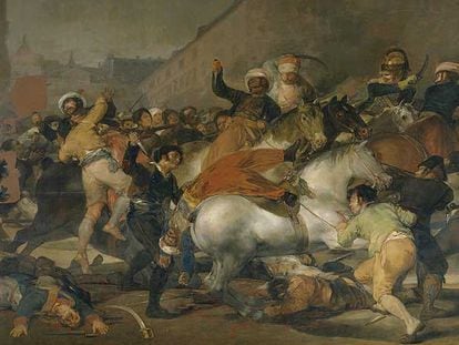 <i>El dos de mayo de 1808. La carga de los mamelucos</i> (1814), de Francisco de Goya y Lucientes.