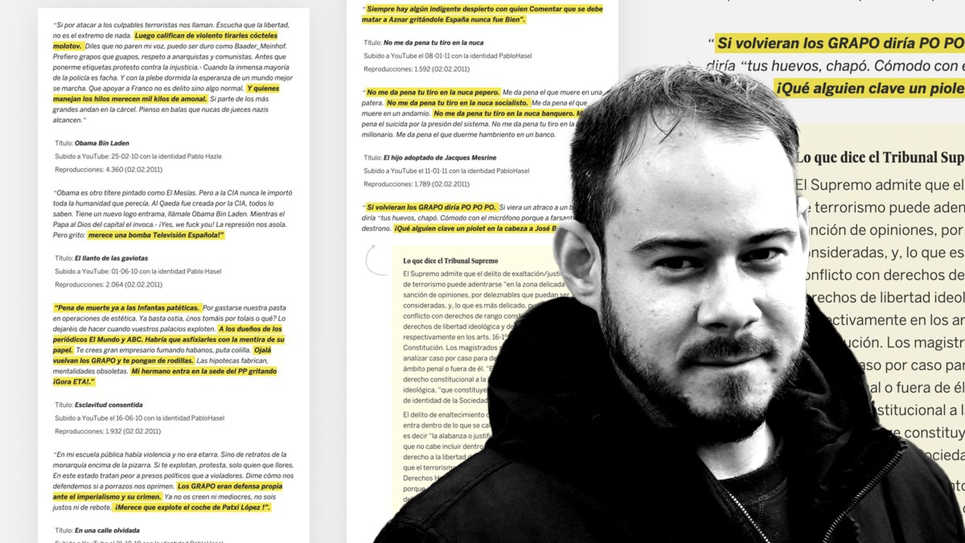 Las rimas que llevaron a Hasél a la cárcel | España | EL PAÍS