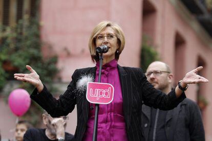 Rosa D&iacute;ez, en un acto en Madrid.