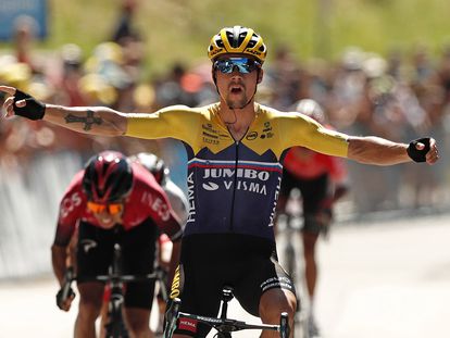 Roglic, por delante de Bernal en la segunda etapa del Tour de l'Ain.