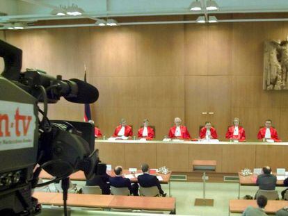 Juicio del Tribunal Constitucional Federal alemán, en Karlsruhe.