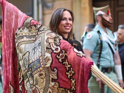 Rocío Díaz, nueva directora de la Alhambra, en la Fiesta de la Toma de Granada del pasado enero.