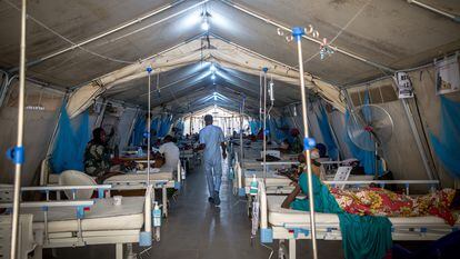 Un hospital de campaña en el Estado de Borno, al norte de Nigeria, en 2021.