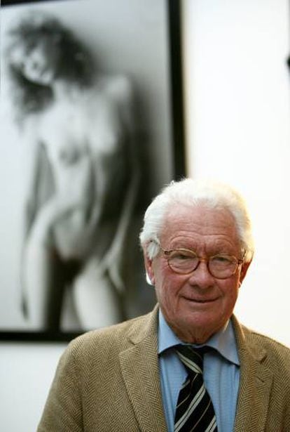 David Hamilton, en 2013, delante de una de sus obras.