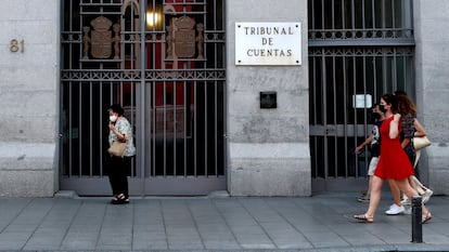 Fachada del Tribunal de Cuentas, en Madrid.