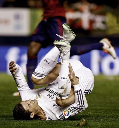 Ronaldo cae después de una entrada