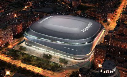Imagen del proyecto de reforma del Santiago Bernabéu.