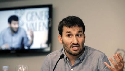 El consejero Vicent Marzà durante la rueda de prensa posterior al Consell de hoy viernes.