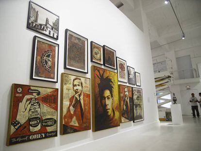 Exposición de Shepard Fairey (Obey), en el CAC de Málaga en 2015.