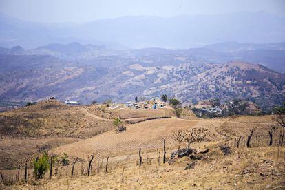 Vista general de la comunidad de San Pedro, en Chilapa.