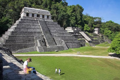 El Templo de las Inscripciones del yacimiento maya de Palenque, en Chiapas (México).