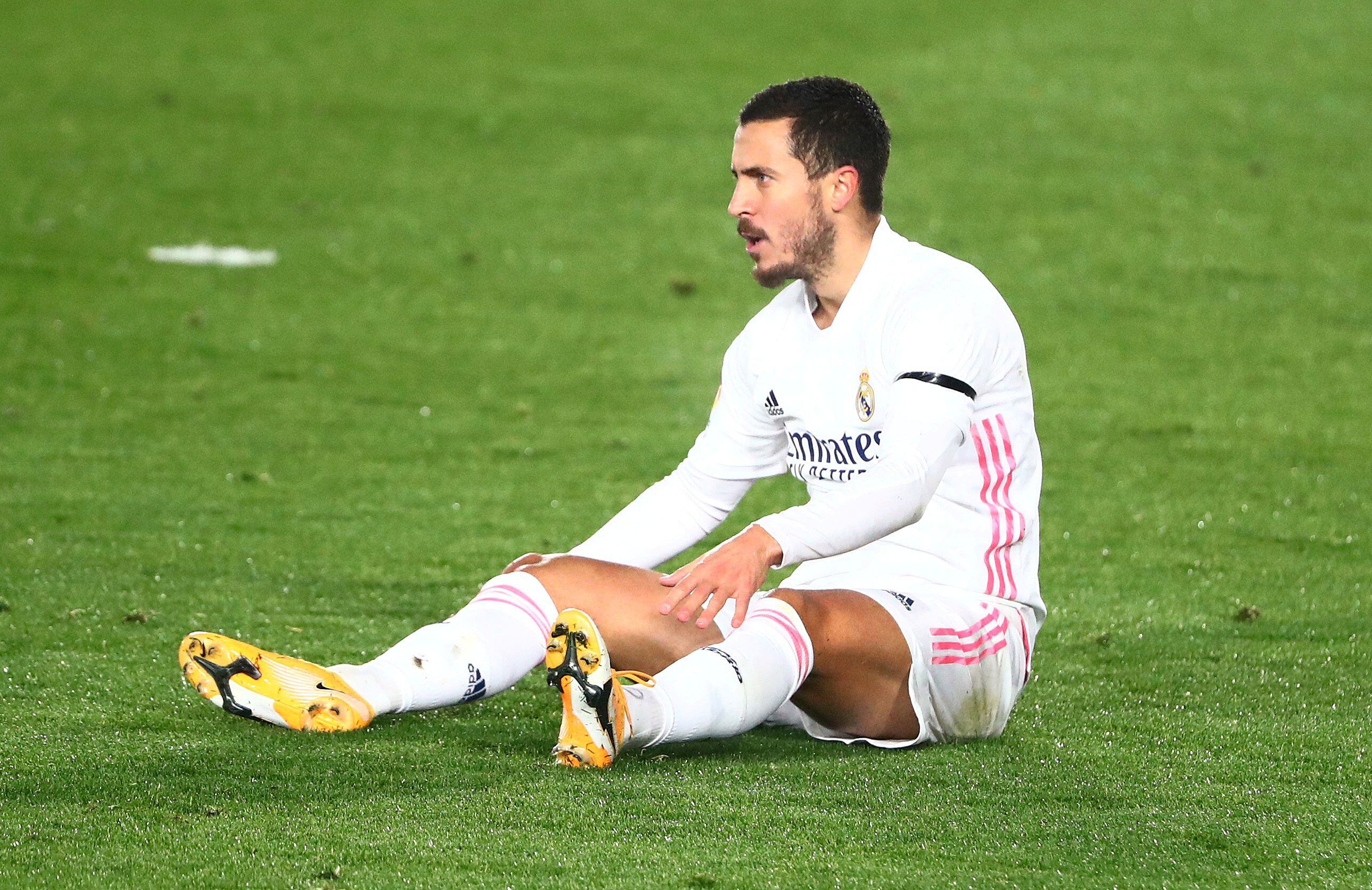 Hazard, contra el Alavés en casa, partido del que se retiró lesionado.
