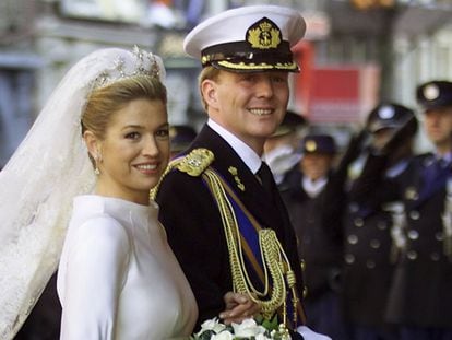 El príncipe heredero al trono de Holanda, Guillermo, en su boda con Máxima Zorreguieta el 2 de febrero de 2002.