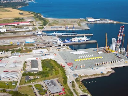 Instalaciones del puerto de Sassnitz