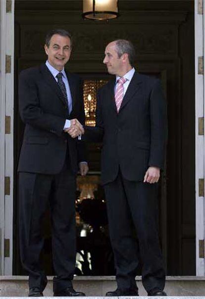 José Luis Rodríguez Zapatero y Josu Erkoreka, en La Moncloa.