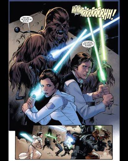 Un cómic de 'Star Wars'.