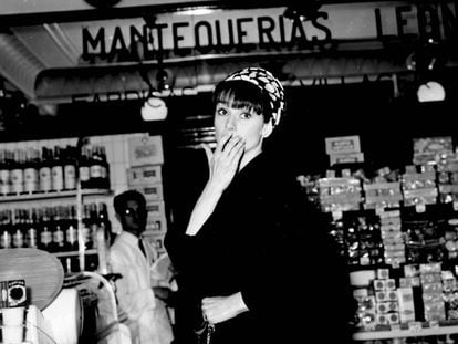 La actriz Audrey Hepburn en Madrid en 1966.