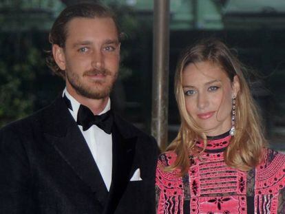 Pierre Casiraghi y Beatrice Borromeo en el Festival de Cine de Venecia en septiembre.