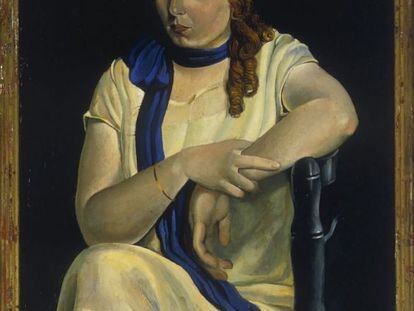 Retrat de Maria Carbona, una de les cosines de Ferran Sunyer, pintat per Dal&iacute; el 1925