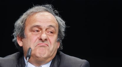 Platini en el congreso de la FIFA el pasado 28 de mayo.