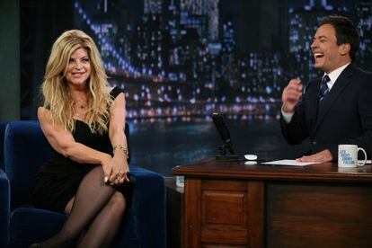 Kirstie Alley, entrevistada por el célebre presentador Jimmy Fallon en su programa en 2011.