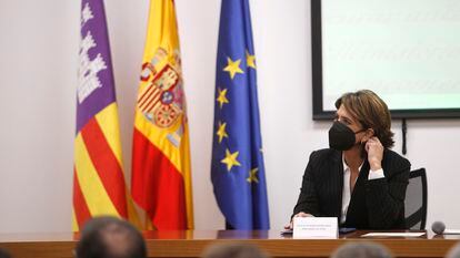 La fiscal general del Estado, Dolores Delgado, en un acto en Palma, en febrero de 2022.