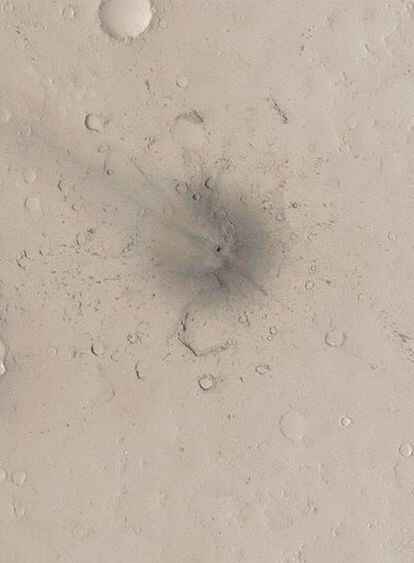 Detalle de una de las fotografías realizadas por la NASA en la superficie de Marte