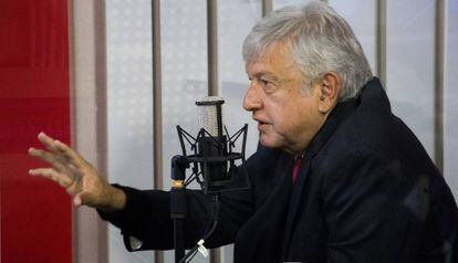 López Obrador, durante una entrevista. 