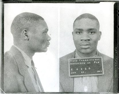 Joe Ligon, en una imagen de 1963, cuando tenía 25 años y llevaba más de una década en prisión.