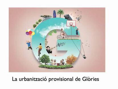 Vídeo interactiu de la urbanització provisional de Glòries.
