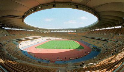 El Estadio olímpico de La Cartuja de Sevilla en 1999, año de su inauguración.