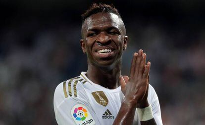 Vinicius este miércoles contra el Osasuna.