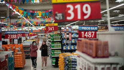 Un supermercado en Buenos Aires, el pasado lunes 18 de octubre.