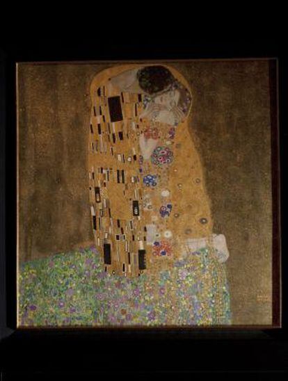 'El beso' de Gustav Klimt, en el Museo Beldevere.
