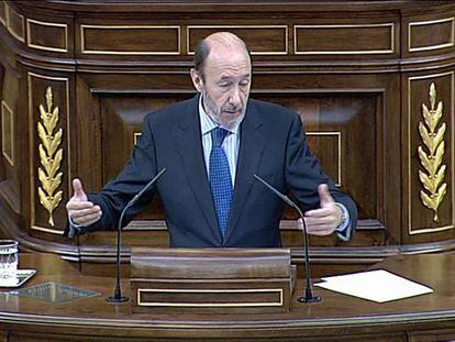 Rubalcaba declara fracasada toda la gestión de Rajoy contra la crisis