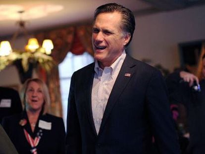 Mitt Romney en un acto electoral en Zanesville (Ohio).