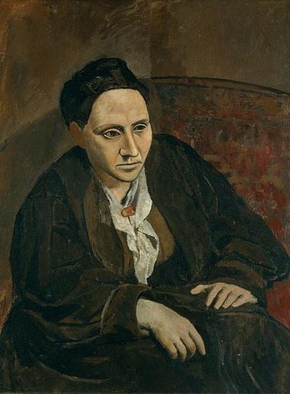 <i>Gertrude Stein</i> (1906), de Pablo Picasso, obra del Metropolitan Museum de Nueva York.