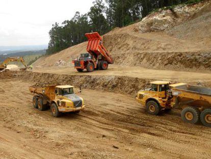 Fotograf&iacute;a de las obras de la autov&iacute;a distribuida por la Xunta el pasado junio.