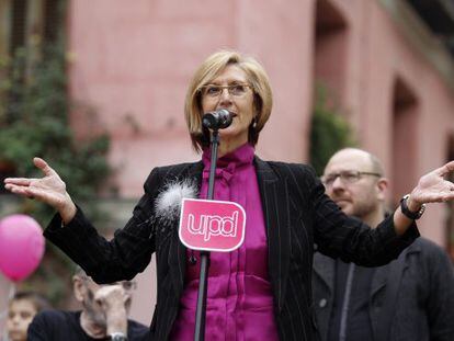 Rosa D&iacute;ez, en un acto en Madrid.