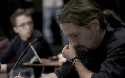 Pablo Iglesias e Íñigo Errejón, en el último consejo ciudadano de Podemos.