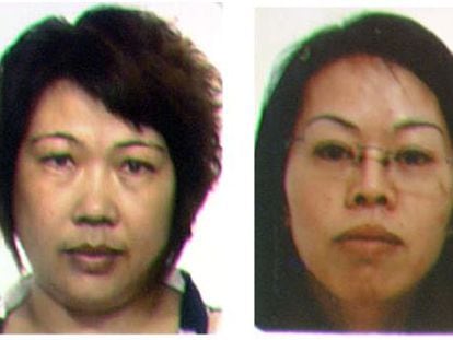 De izquierda a derecha, la doctora Huang y Lingfen Yin, los cerebros de las dos redes criminales desmanteladas las últimas semanas.