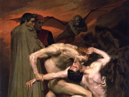 'Dante y Virgilio en el infierno' (1850), de William-Adolphe Bouguereau, expuesto en el Museo de Orsay de París.