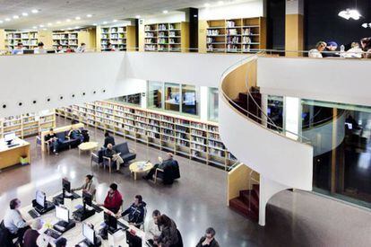 Biblioteca Municipal Jaume Fuster de Barcelona, un dels centres que es beneficiaran dels ajuts de Cultura.