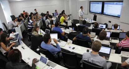 Aula del IE Bussines School en Madrid.